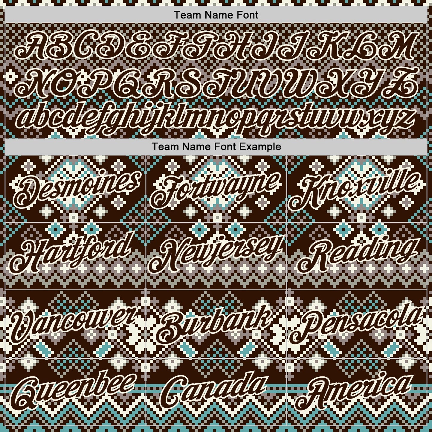 Custom Stitched Brown Brown-Cream 3D Christmas Ugly Sweater Sports Pullover Sweatshirt Hoodie view 3