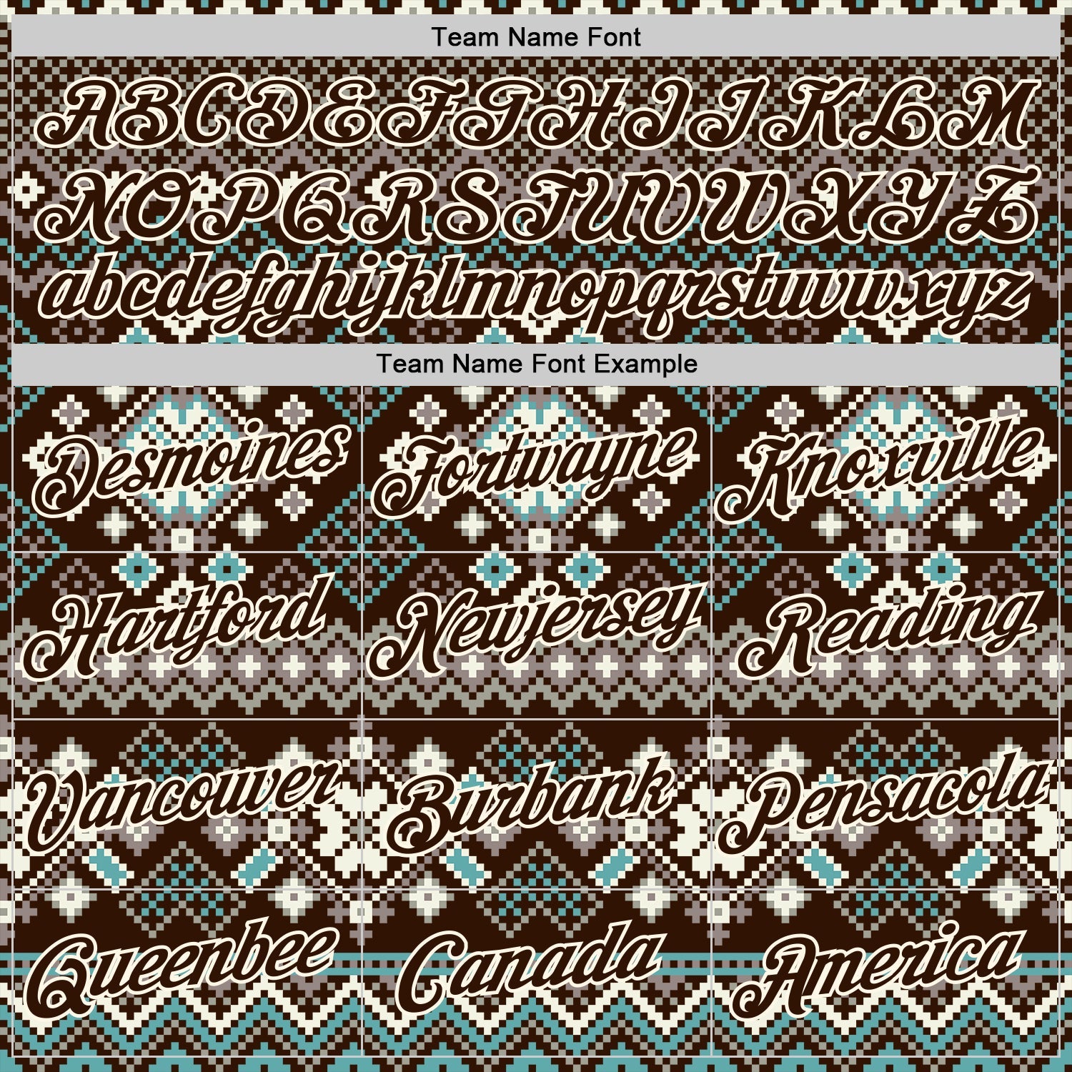 Custom Stitched Brown Brown-Cream 3D Christmas Ugly Sweater Sports Pullover Sweatshirt Hoodie view 3