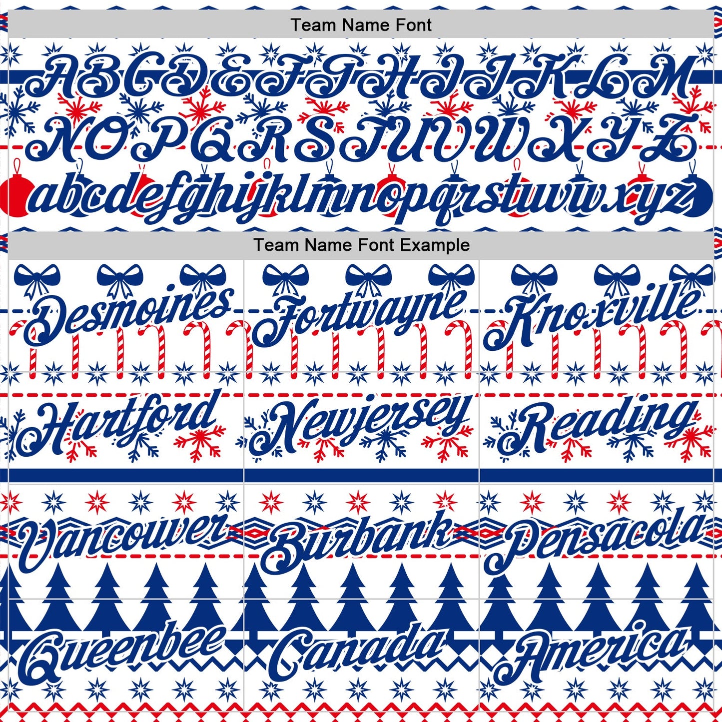 Custom Stitched Royal Royal-White 3D Christmas Ugly Sweater Sports Pullover Sweatshirt Hoodie view 3