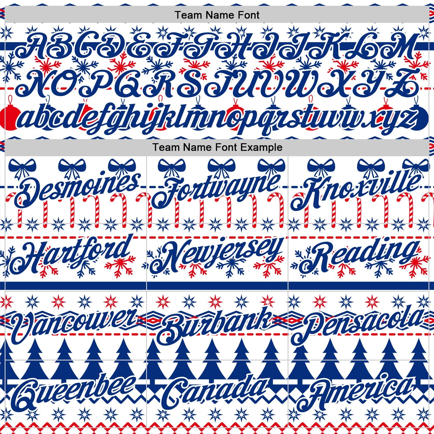 Custom Stitched Royal Royal-White 3D Christmas Ugly Sweater Sports Pullover Sweatshirt Hoodie view 3