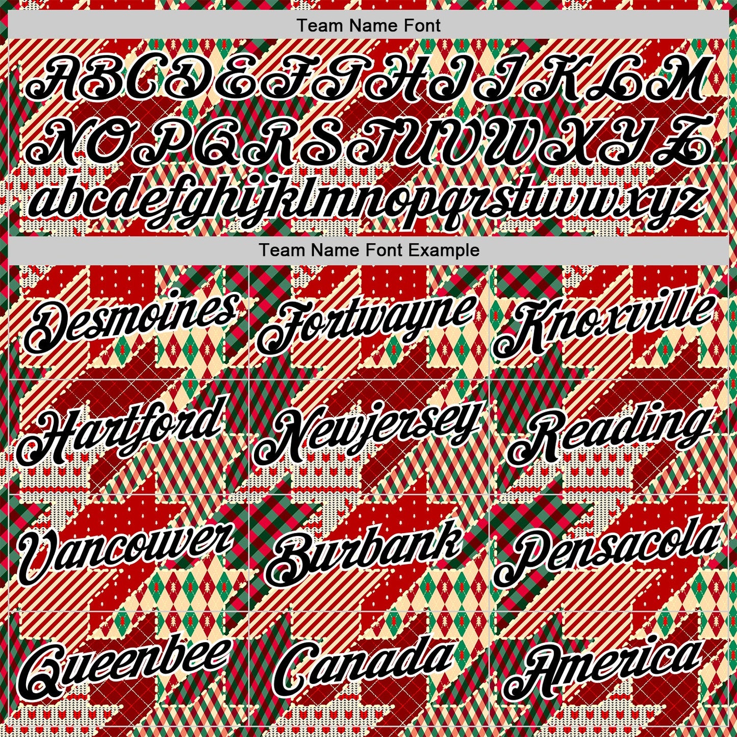 Custom Stitched Red Black-White 3D Christmas Houndstooth Sports Pullover Sweatshirt Hoodie view 3