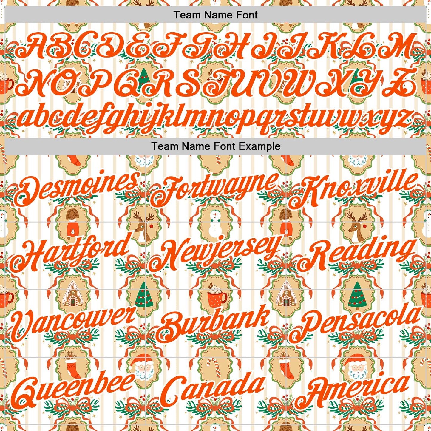 Custom Stitched White Orange-White 3D Christmas Sports Pullover Sweatshirt Hoodie view 3