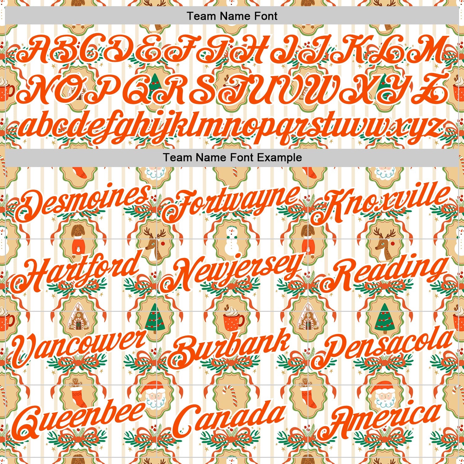 Custom Stitched White Orange-White 3D Christmas Sports Pullover Sweatshirt Hoodie view 3