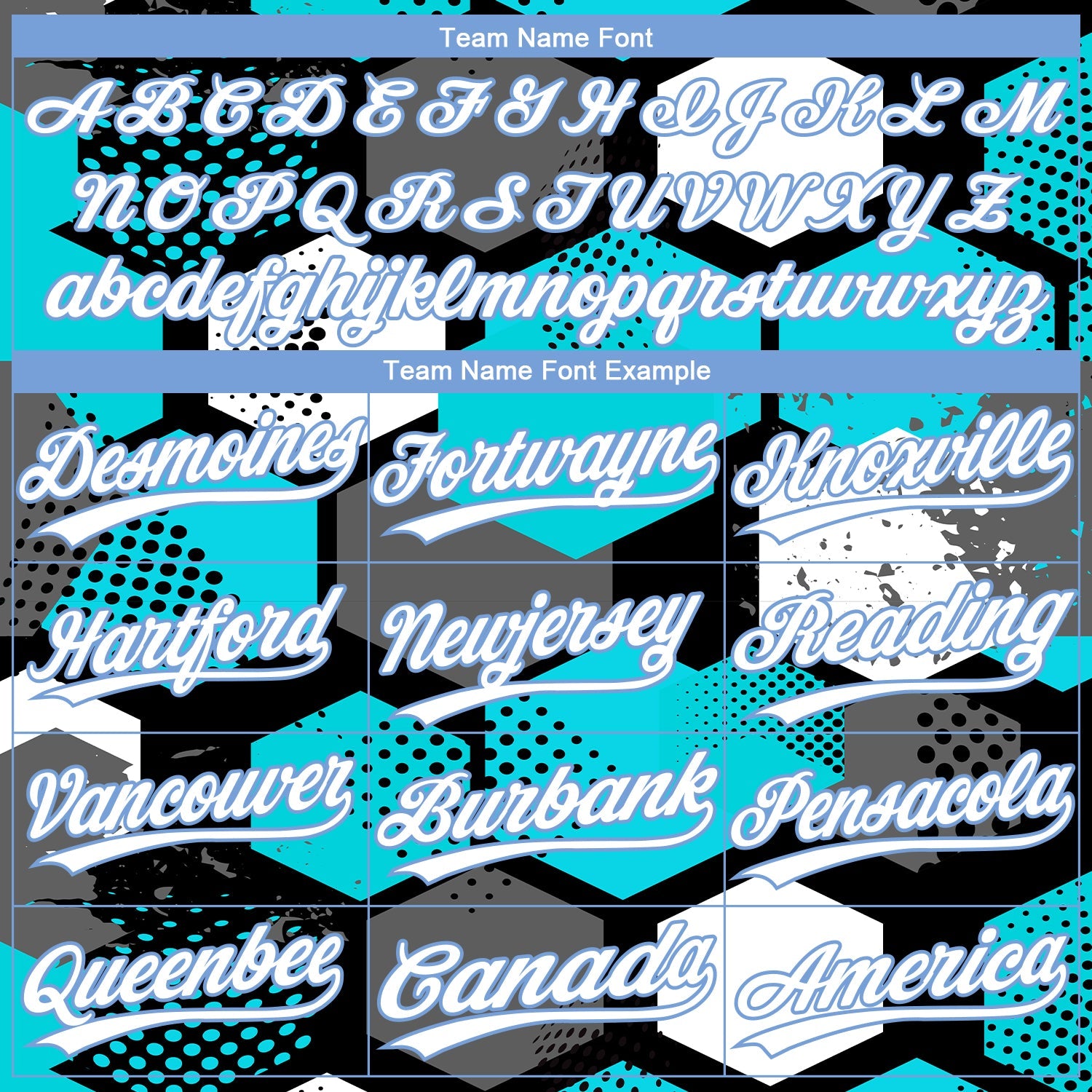 Custom Teal White-Light Blue 3D Pattern Design Authentic Baseball Jersey view 4