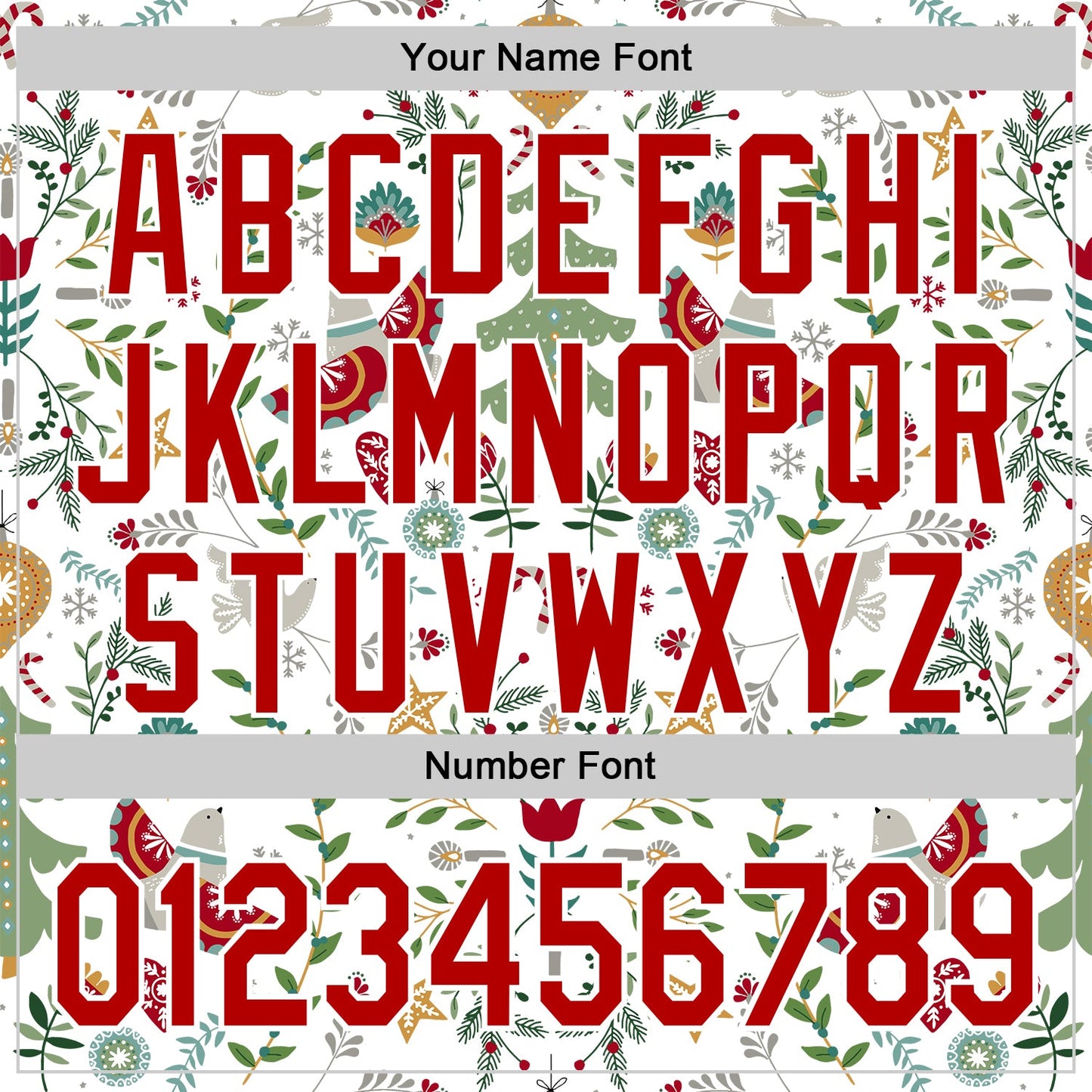 Custom Stitched White Red-White 3D Christmas Floral Sports Pullover Sweatshirt Hoodie view 4