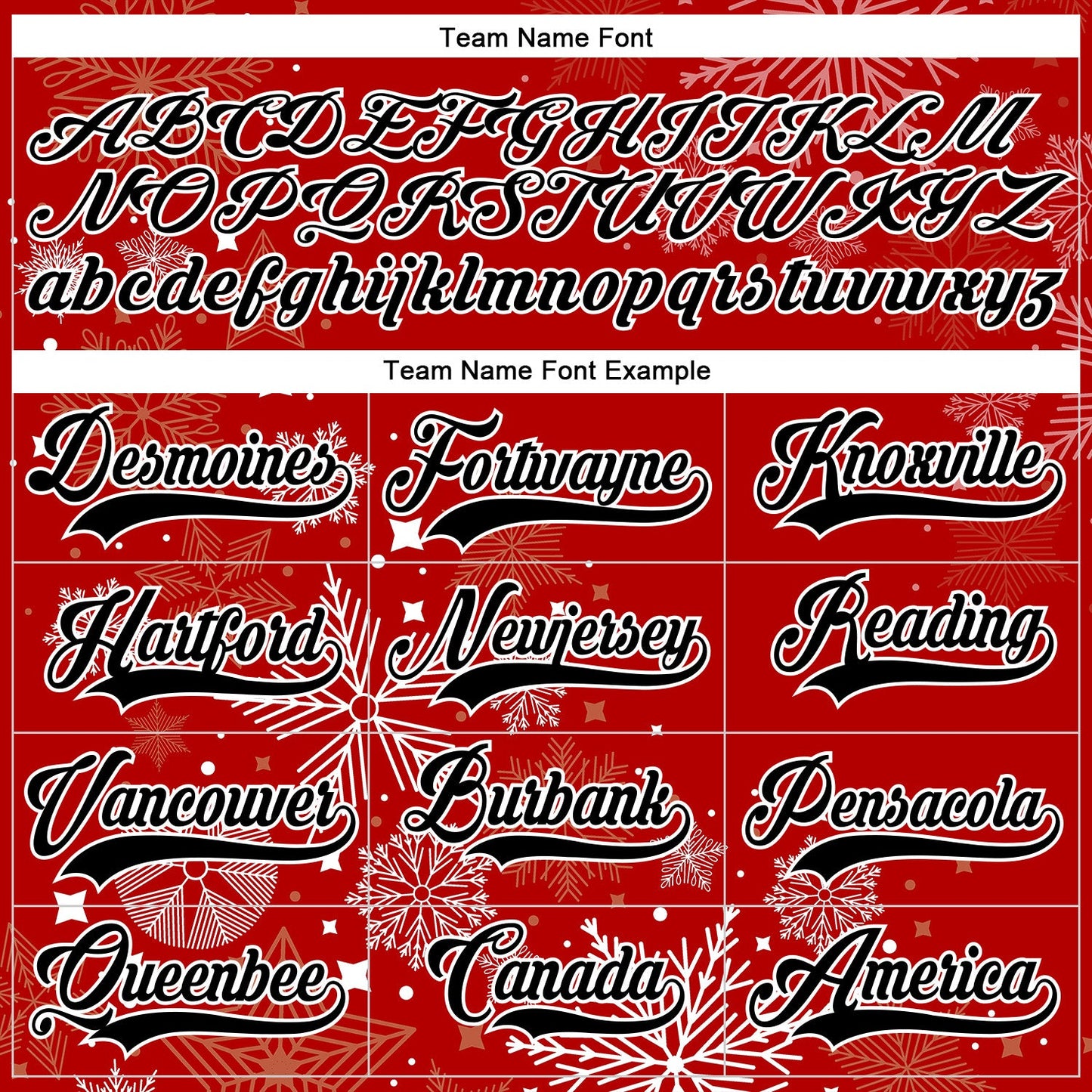 Custom Red Black-White 3D Christmas Hockey Lace Neck Jersey view 4