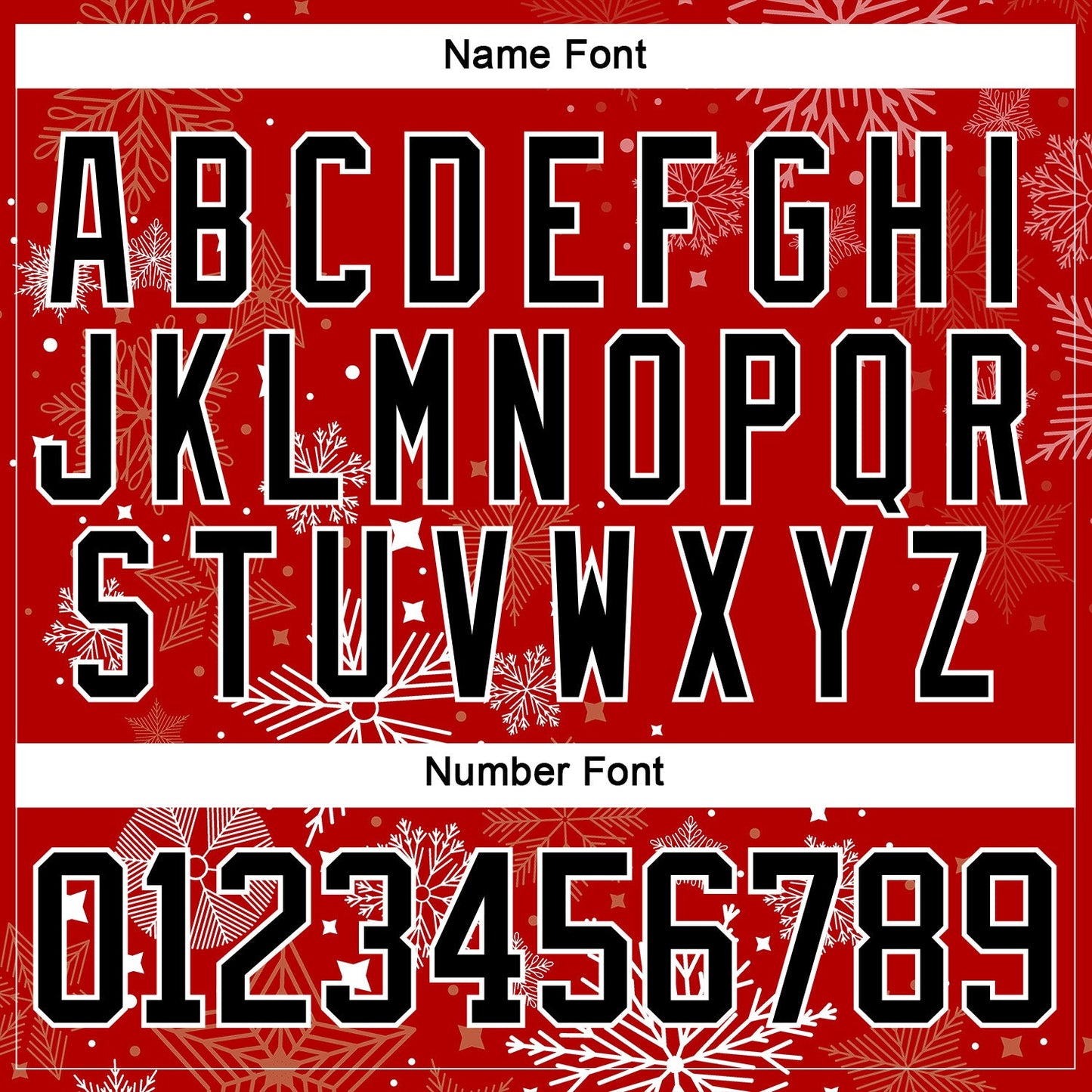 Custom Red Black-White 3D Christmas Hockey Lace Neck Jersey view 5