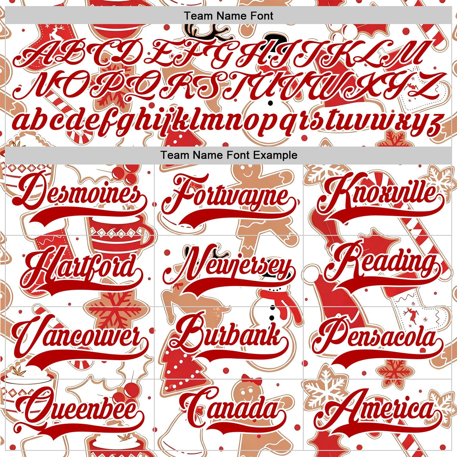 Custom White Red-White 3D Christmas Hockey Lace Neck Jersey view 4