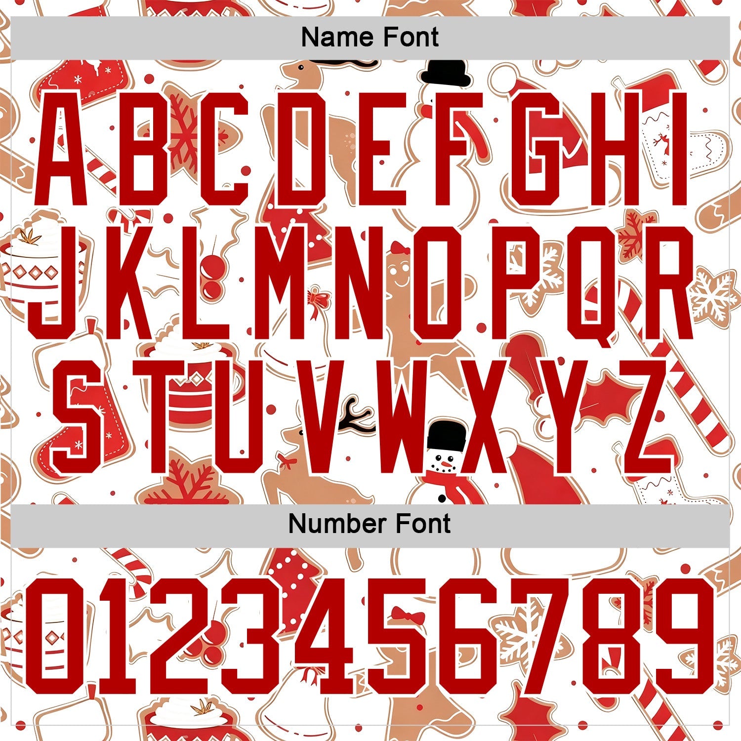 Custom White Red-White 3D Christmas Hockey Lace Neck Jersey view 5