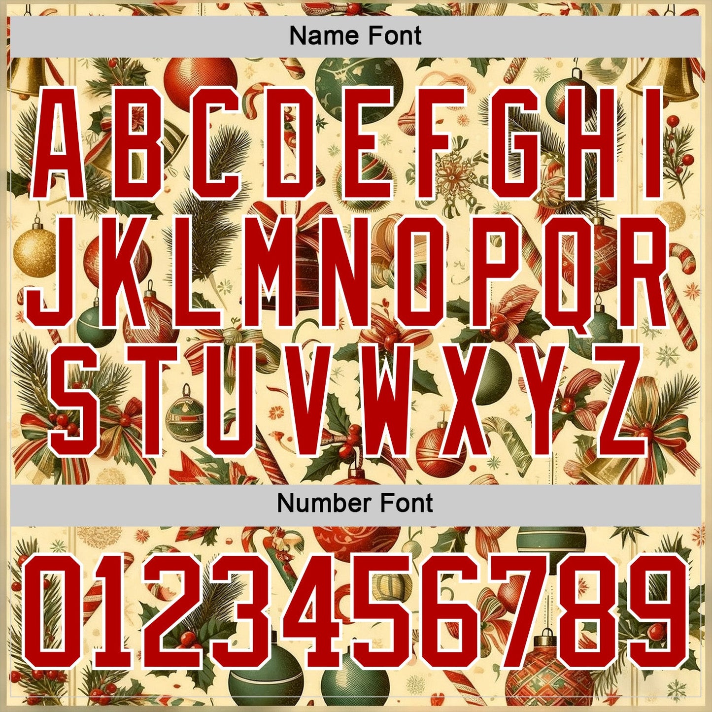 Custom Red Red-White 3D Christmas Hockey Lace Neck Jersey view 5