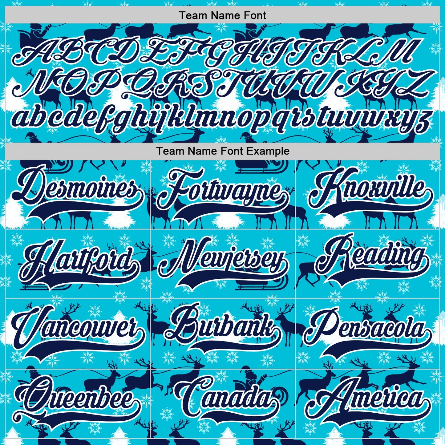 Custom Lakes Blue Navy-White 3D Christmas Hockey Lace Neck Jersey view 4