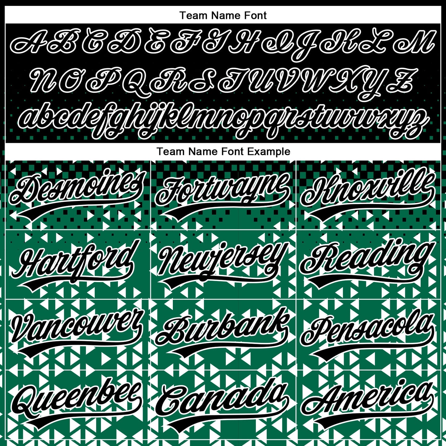 Custom Stitched Kelly Green Black-White 3D Pattern Design Geometrico Graph Sports Pullover Sweatshirt Hoodie view 3