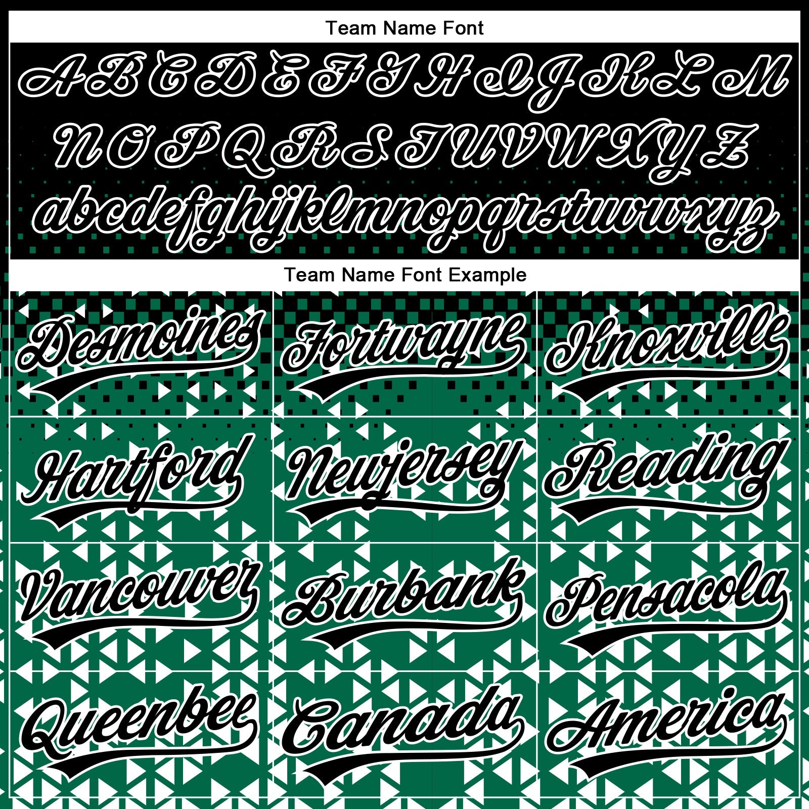 Custom Stitched Kelly Green Black-White 3D Pattern Design Geometrico Graph Sports Pullover Sweatshirt Hoodie view 3