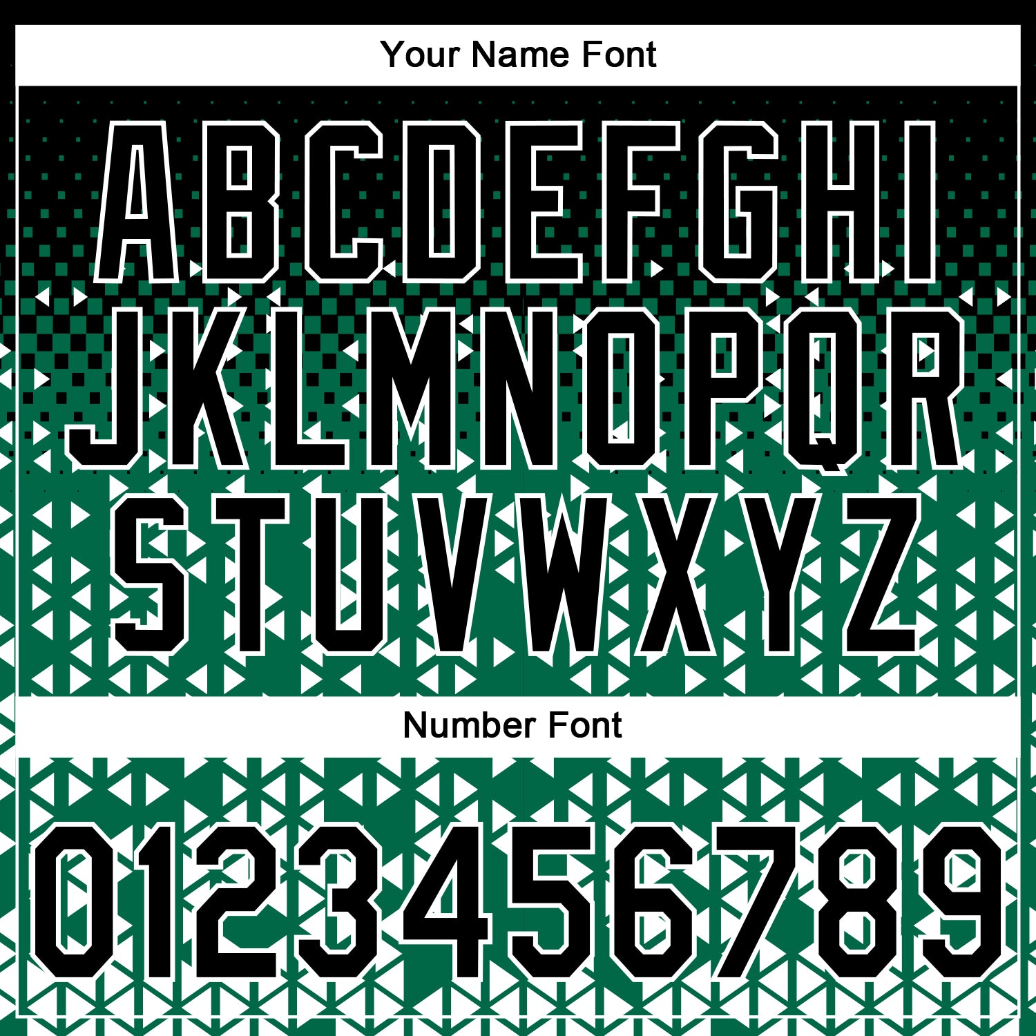 Custom Stitched Kelly Green Black-White 3D Pattern Design Geometrico Graph Sports Pullover Sweatshirt Hoodie view 4
