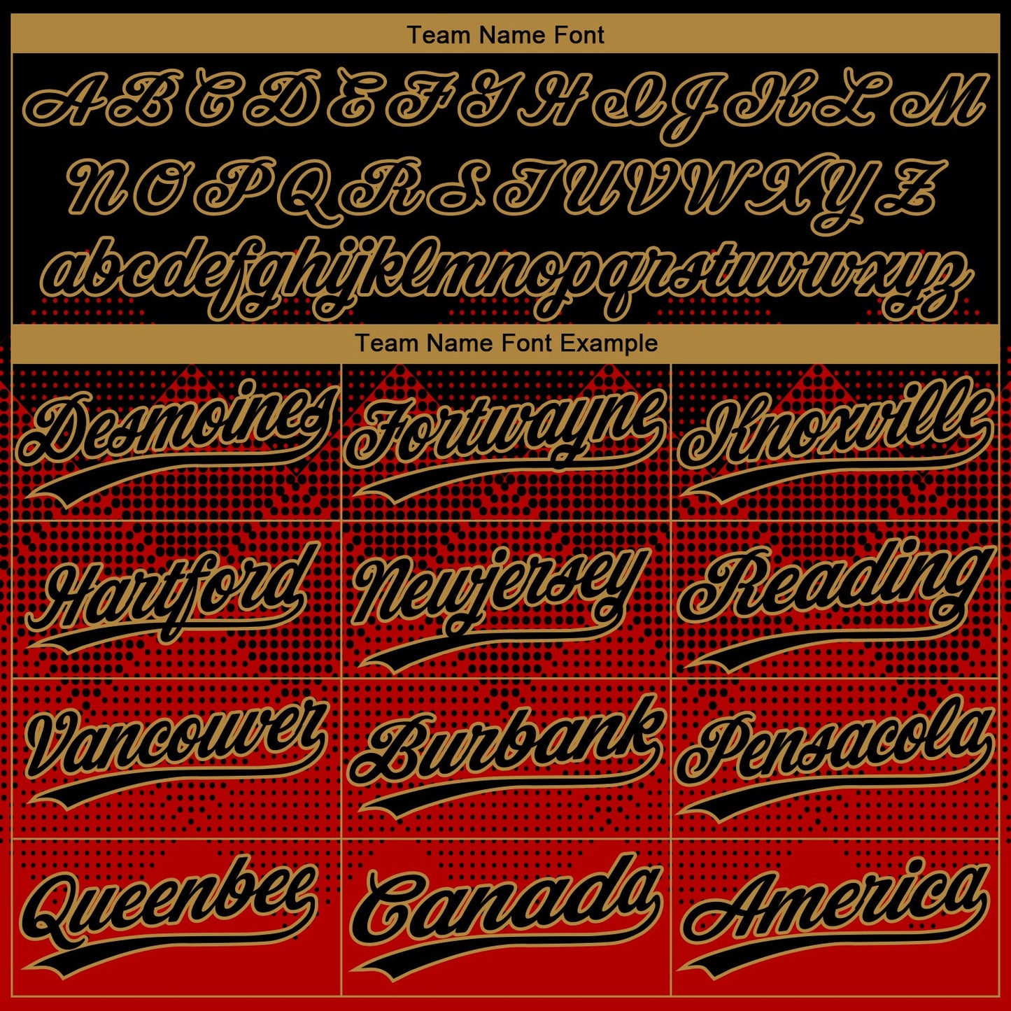 Custom Red Black-Old Gold 3D Pattern Design Authentic Baseball Jersey view 4