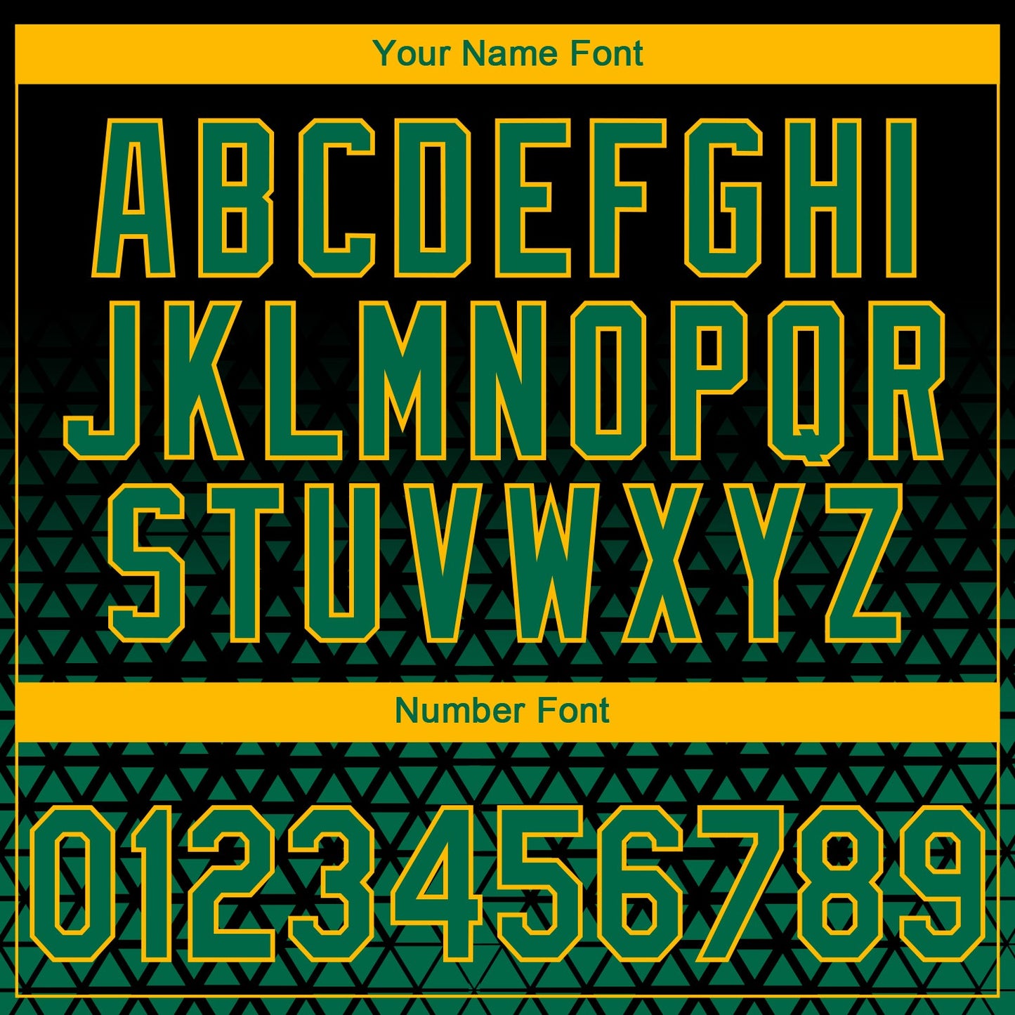 Custom Stitched Black Kelly Green-Gold 3D Pattern Design Geometrico Graph Sports Pullover Sweatshirt Hoodie view 4