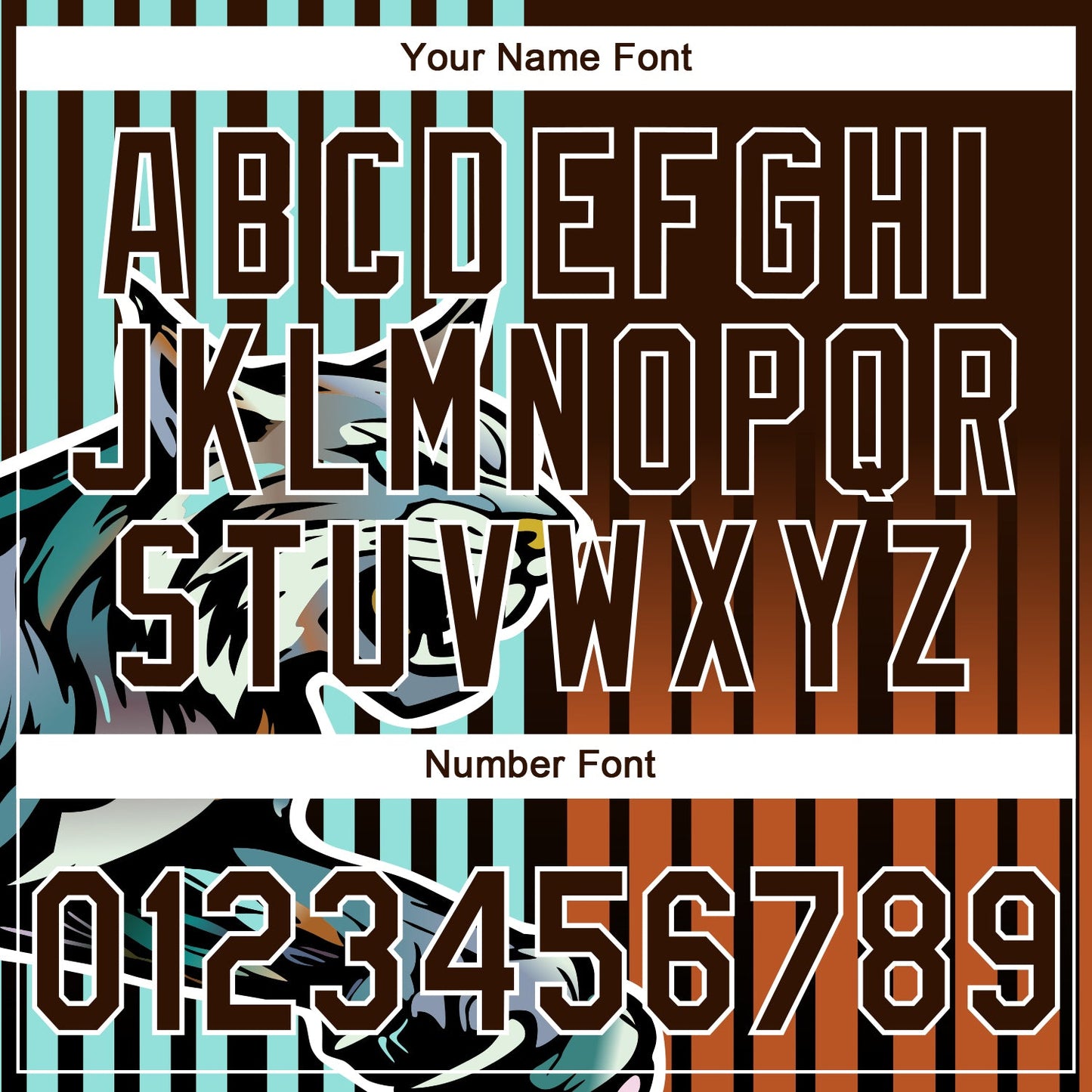 Custom Stitched Ice Blue Brown White-Texas Orange 3D Pattern Design Leopardo Sports Pullover Sweatshirt Hoodie view 4