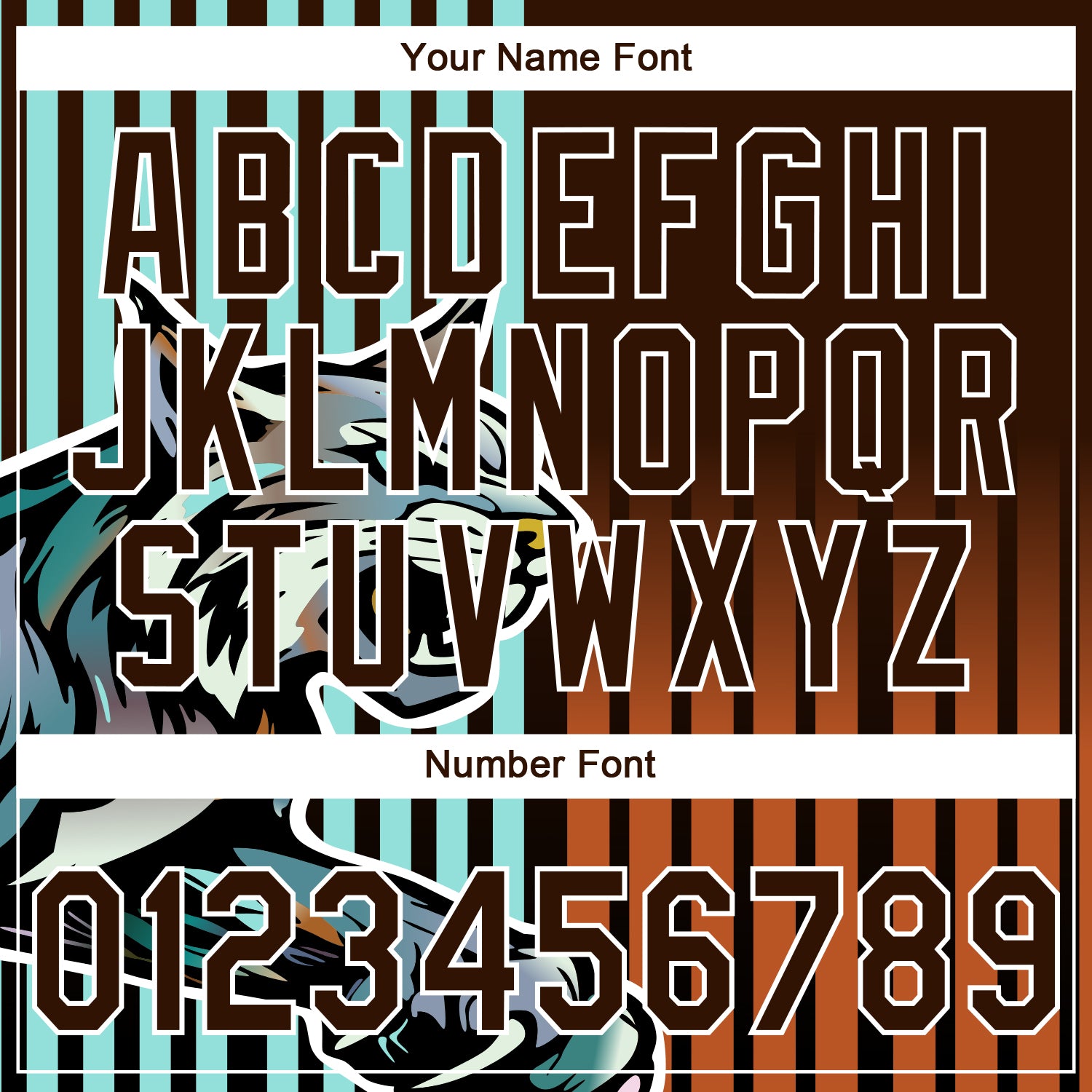 Custom Stitched Ice Blue Brown White-Texas Orange 3D Pattern Design Leopardo Sports Pullover Sweatshirt Hoodie view 4