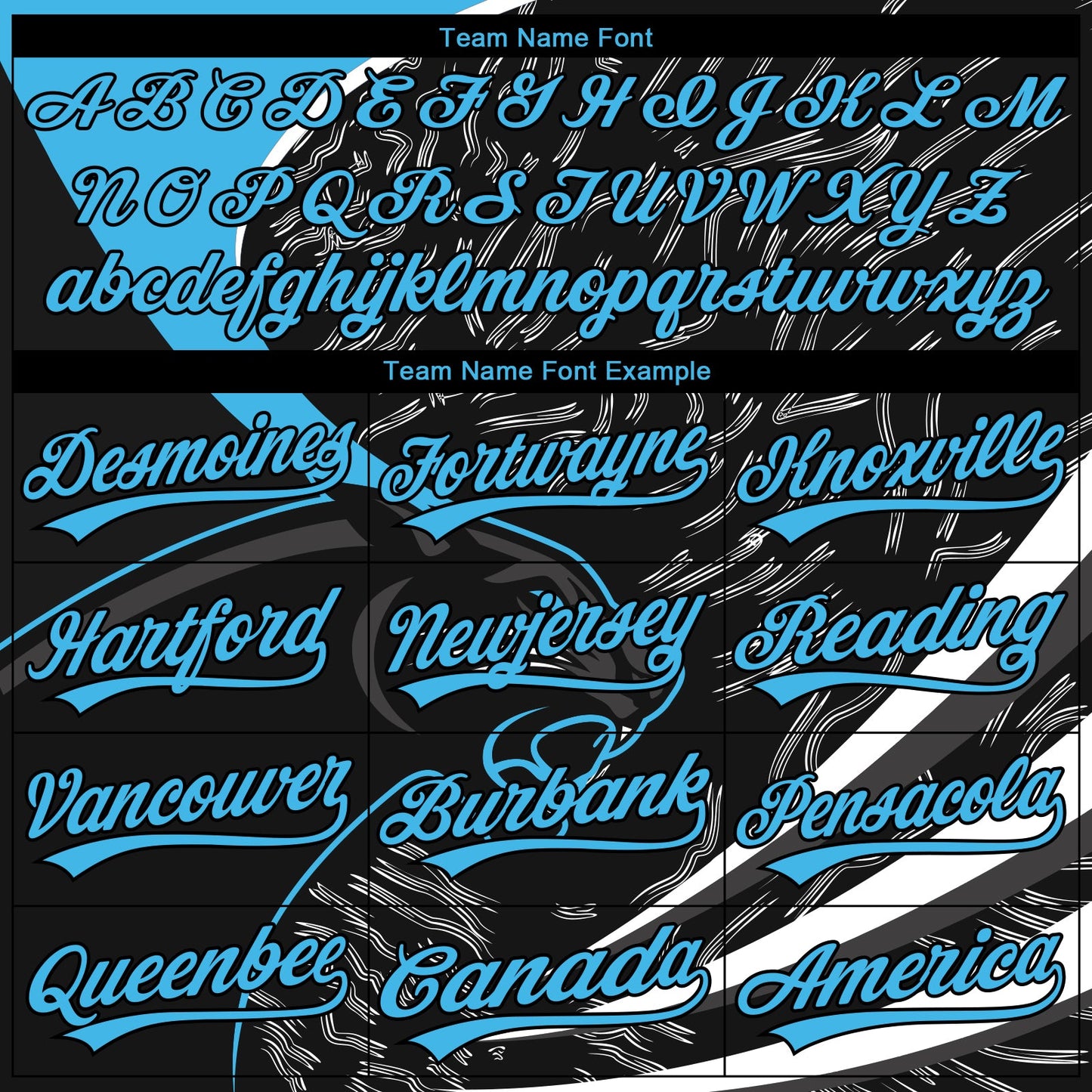 Custom Stitched Black Sky Blue-Black 3D Pattern Design Leopardo Sports Pullover Sweatshirt Hoodie view 3