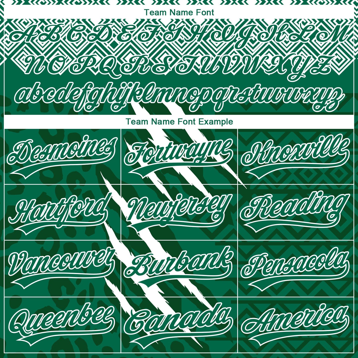 Custom Stitched Green Kelly Green-White 3D Pattern Design Leopardo Sports Pullover Sweatshirt Hoodie view 3