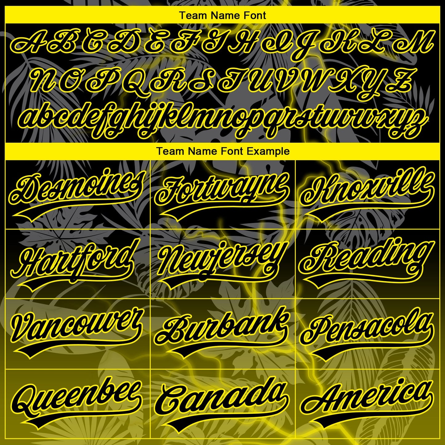 Custom Stitched Black Black-Light Yellow 3D Pattern Design Leopardo Sports Pullover Sweatshirt Hoodie view 3