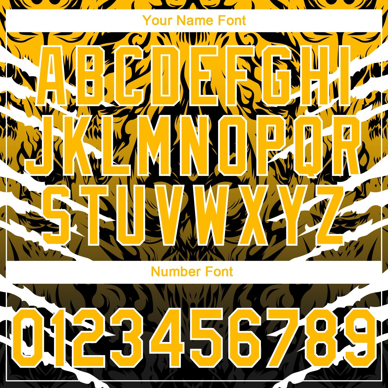 Custom Stitched Black Gold-White 3D Pattern Design Leopardo Sports Pullover Sweatshirt Hoodie view 4