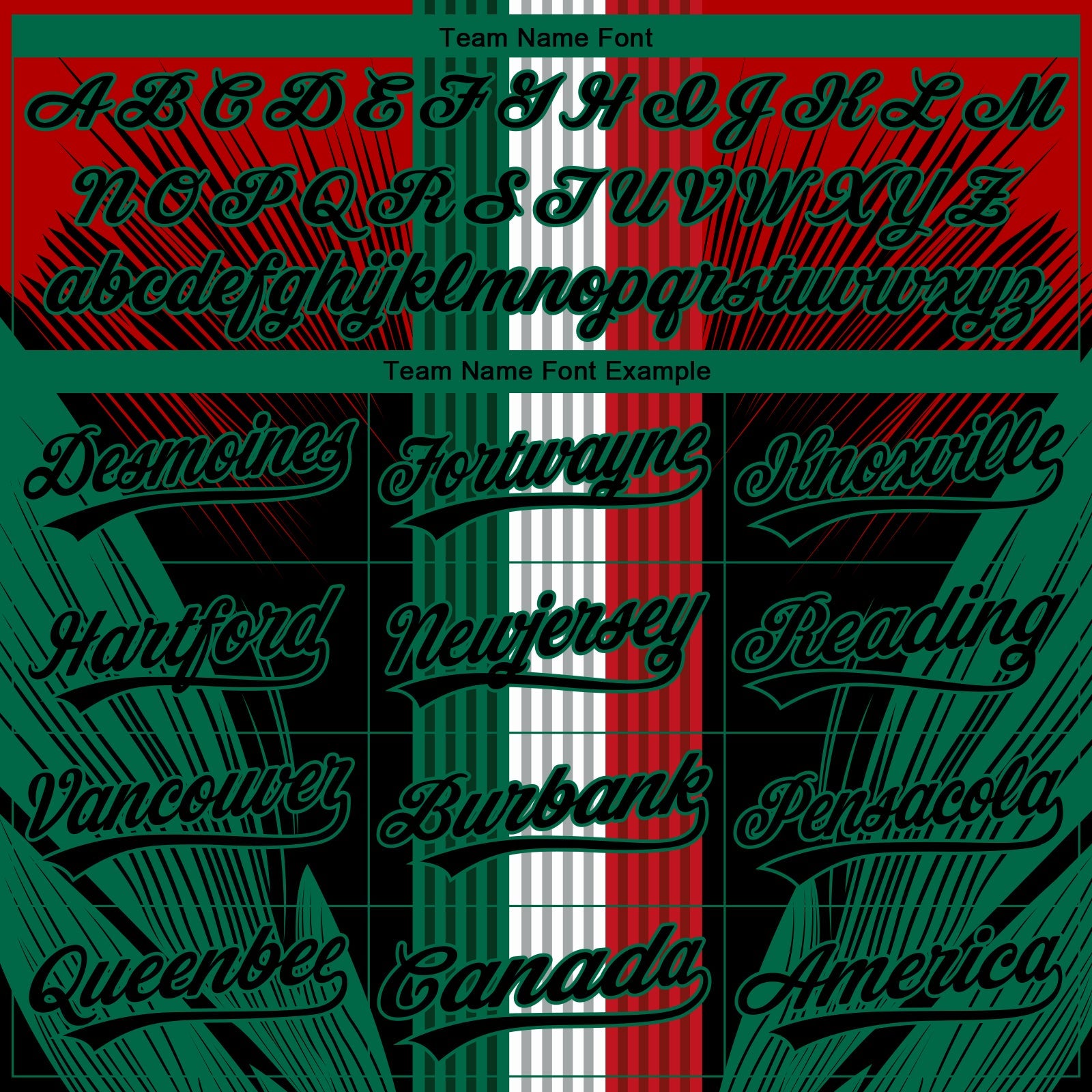 Custom Stitched Red Black-Kelly Green 3D Pattern Design Wolf Sports Pullover Sweatshirt Hoodie view 3