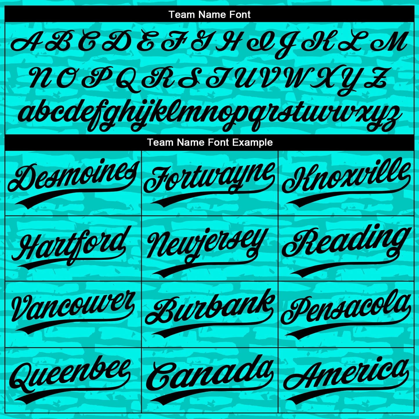 Custom Teal Black 3D Pattern Design Authentic Baseball Jersey view 4