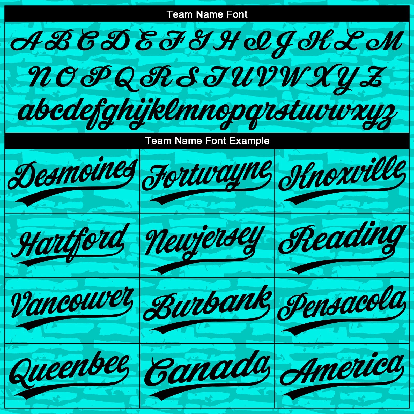 Custom Teal Black 3D Pattern Design Authentic Baseball Jersey view 4