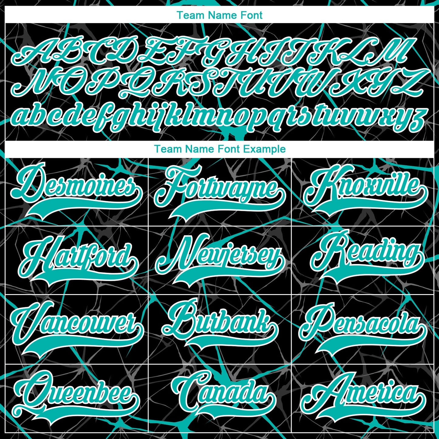 Custom Black Aqua-White 3D Pattern Abstract Network Hockey Lace Neck Jersey view 4