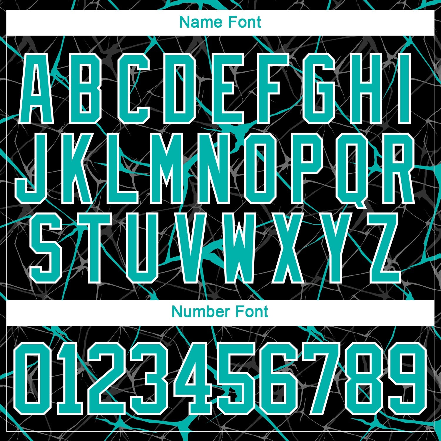 Custom Black Aqua-White 3D Pattern Abstract Network Hockey Lace Neck Jersey view 5
