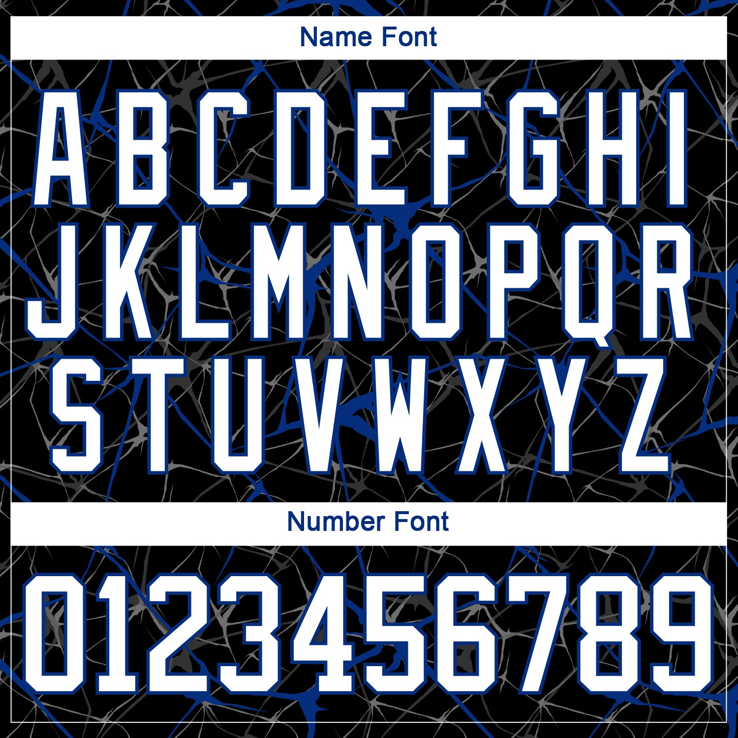 Custom Black White-Royal 3D Pattern Abstract Network Hockey Lace Neck Jersey view 5