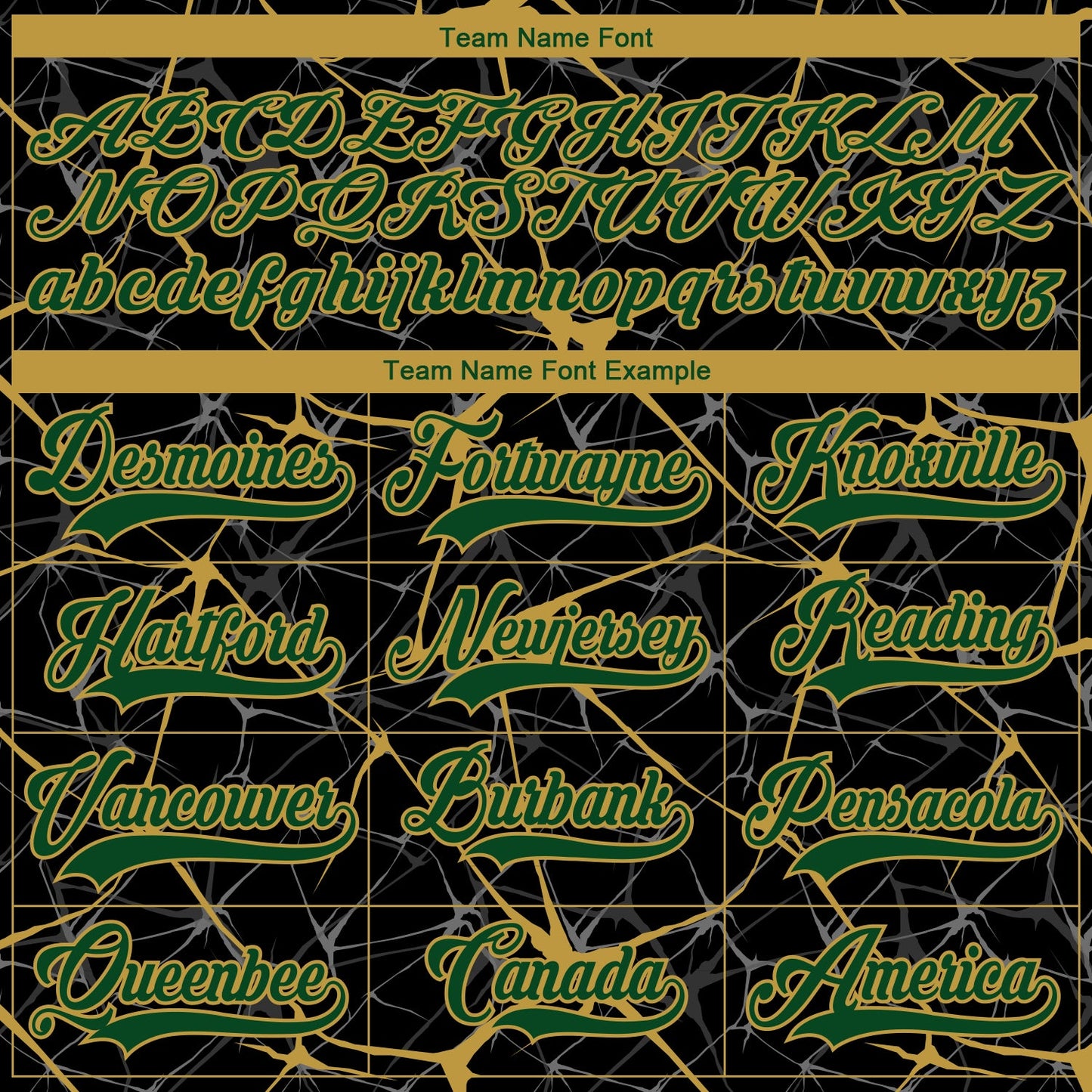 Custom Black Green-Old Gold 3D Pattern Abstract Network Hockey Lace Neck Jersey view 4