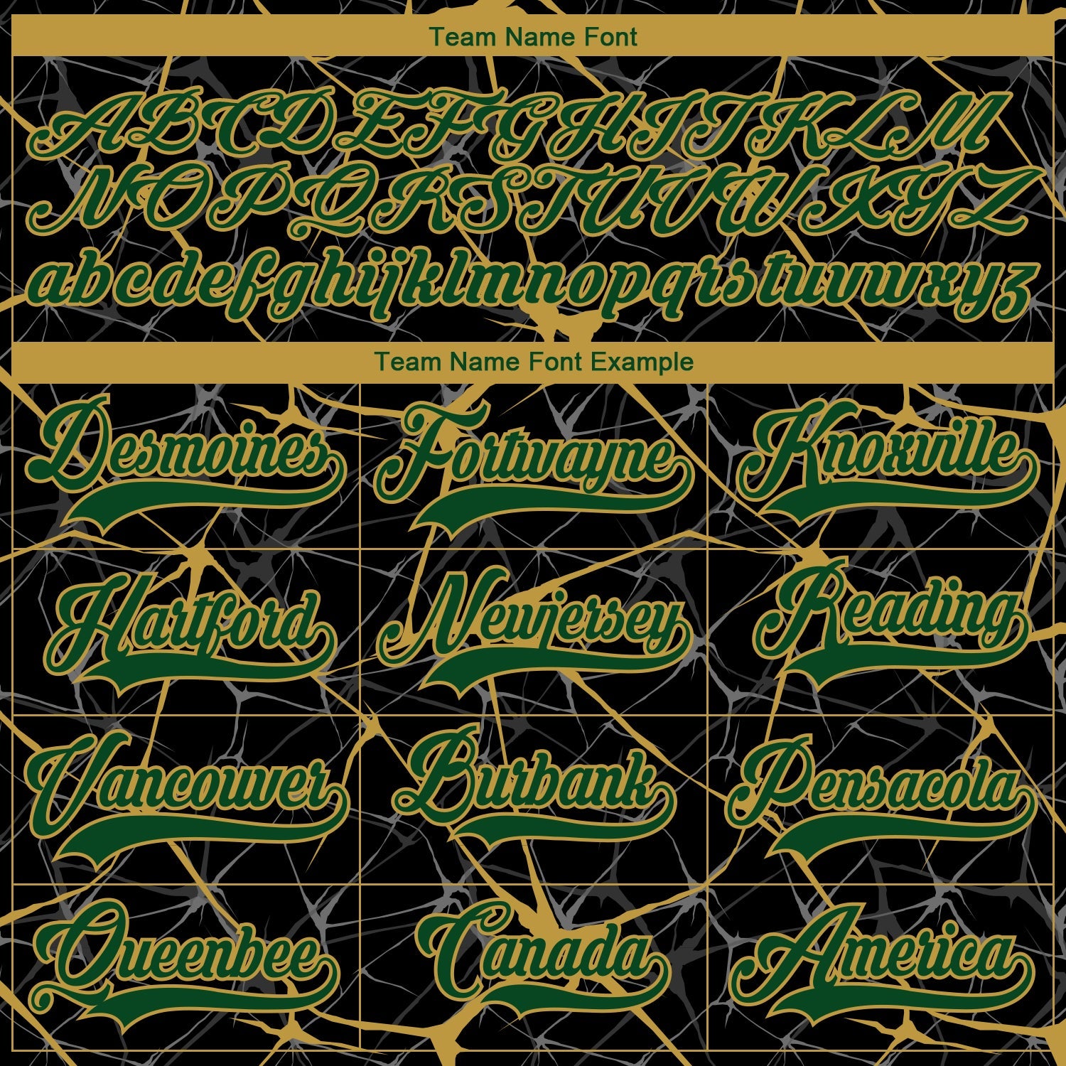 Custom Black Green-Old Gold 3D Pattern Abstract Network Hockey Lace Neck Jersey view 4
