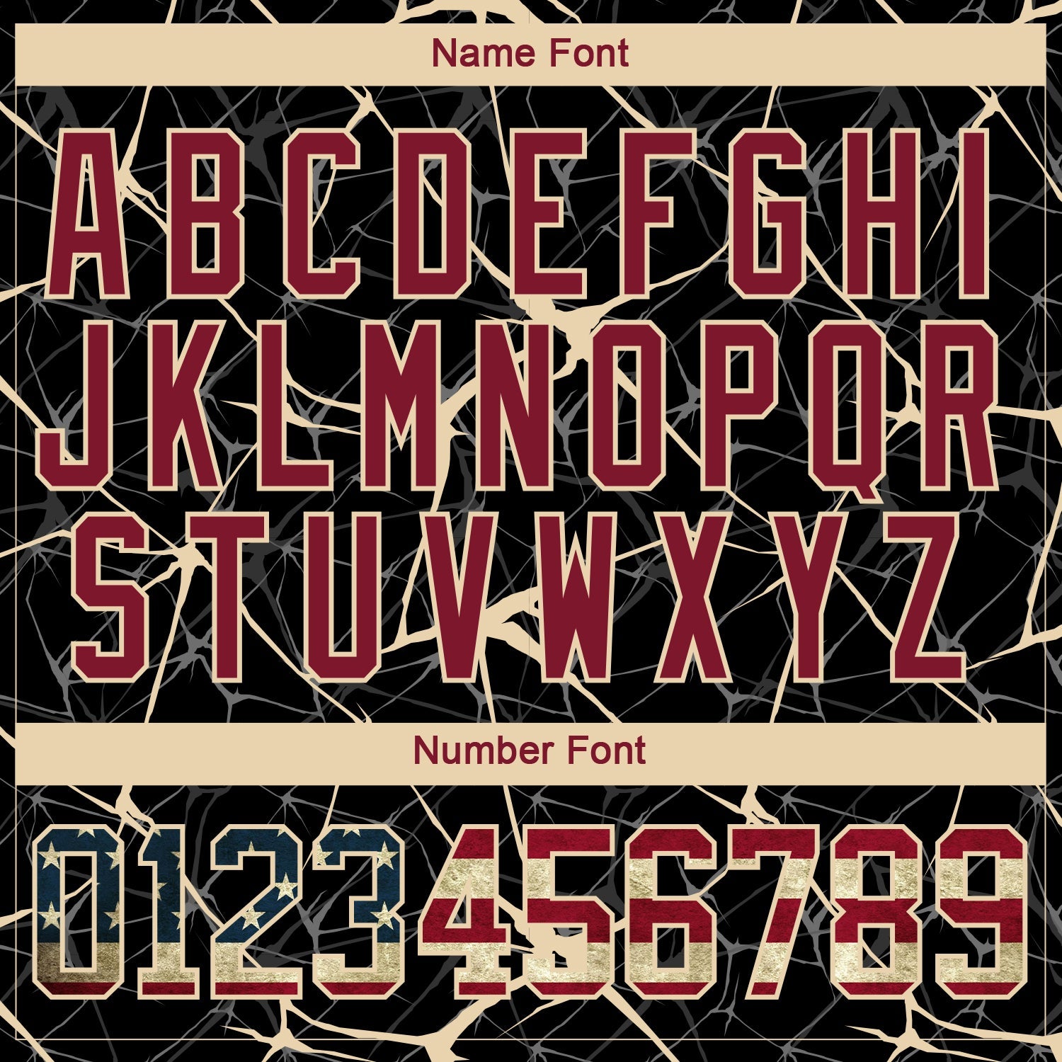 Custom Black Vintage USA Flag Crimson-City Cream 3D Pattern Abstract Network Hockey Lace Neck Jersey view 5
