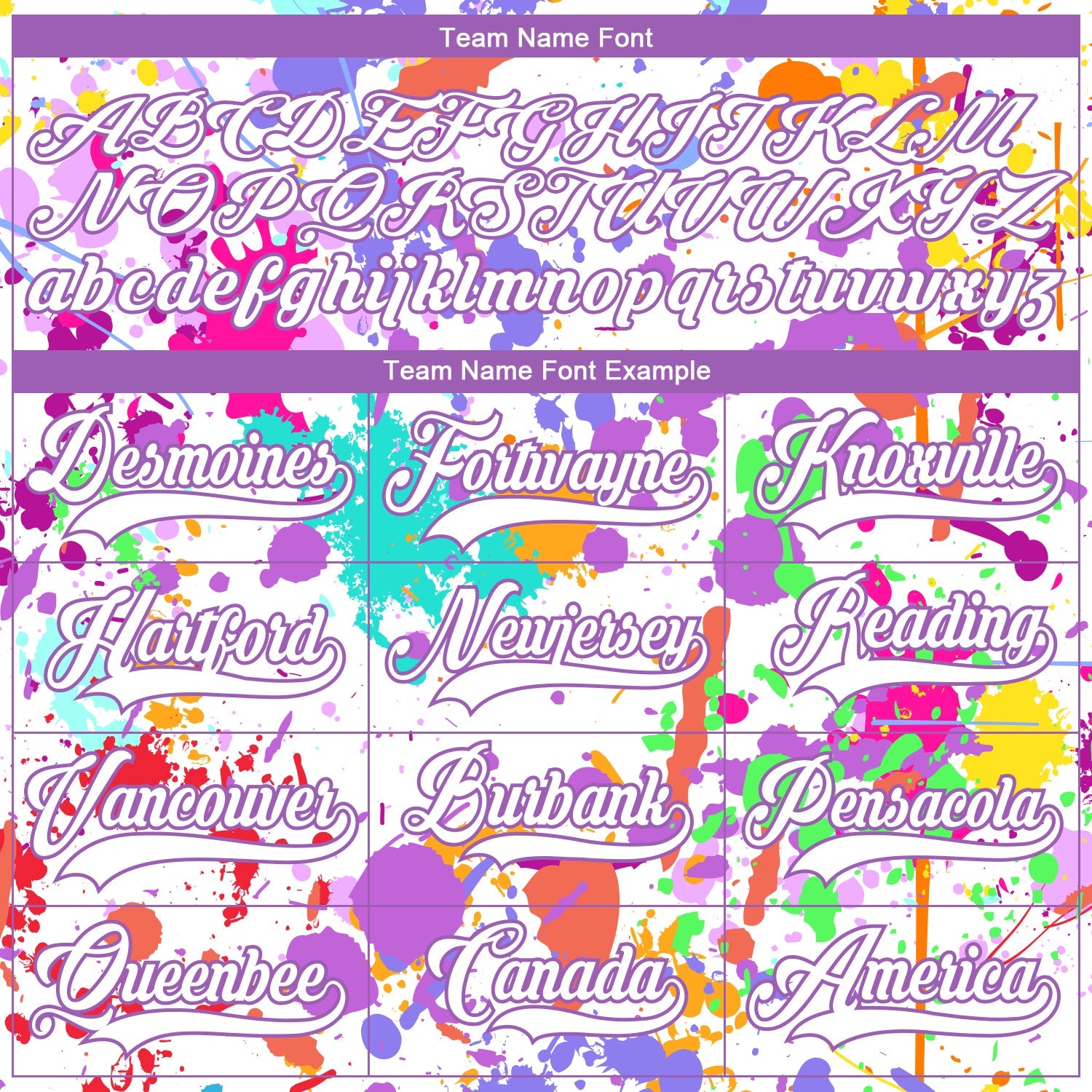 Custom Graffiti Pattern White Medium Purple-Gold 3D Splash Art Hockey Lace Neck Jersey view 4