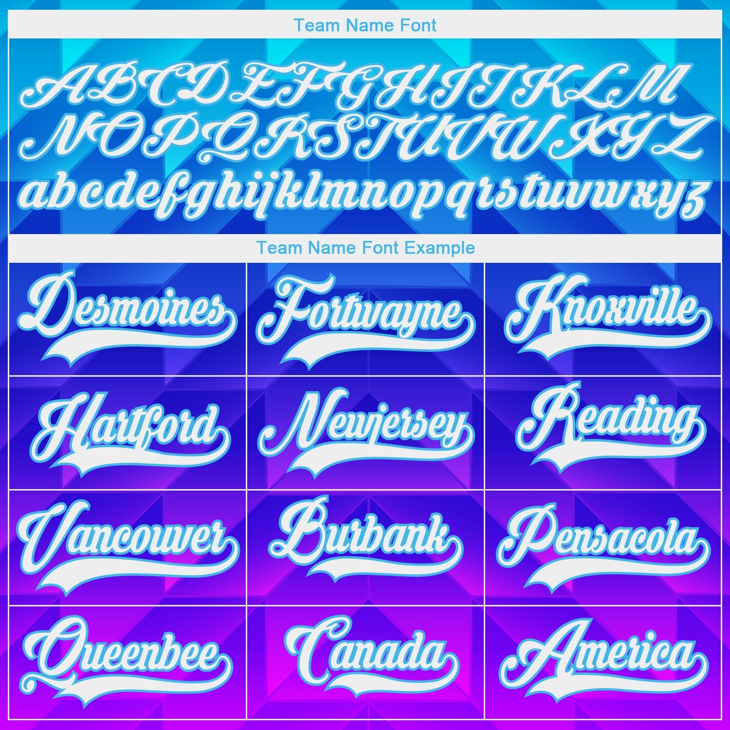 Custom Blue White Sky Blue-Purple 3D Pattern Gradient Geometric Shape Hockey Lace Neck Jersey view 4
