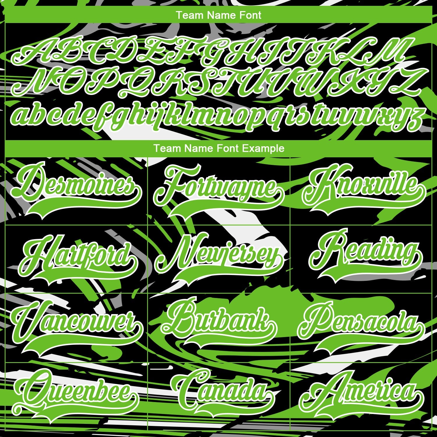 Custom Figure Aurora Green Black-White 3D Pattern Fluid Art Hockey Lace Neck Jersey view 4