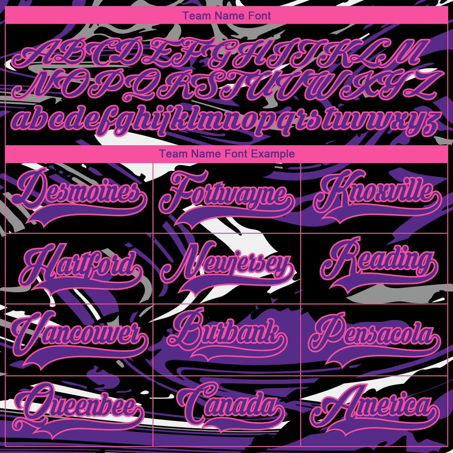 Custom Figure Purple Black Pink-White 3D Pattern Fluid Art Hockey Lace Neck Jersey view 4