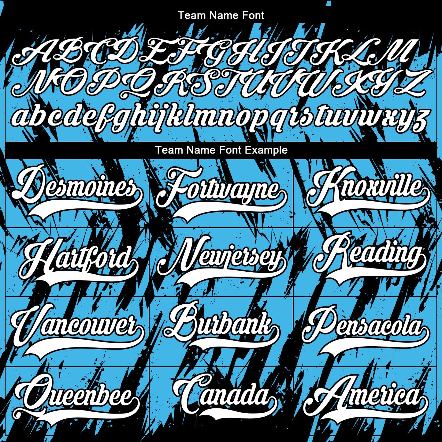 Custom Sky Blue White-Black 3D Pattern Splash Art Hockey Lace Neck Jersey view 4