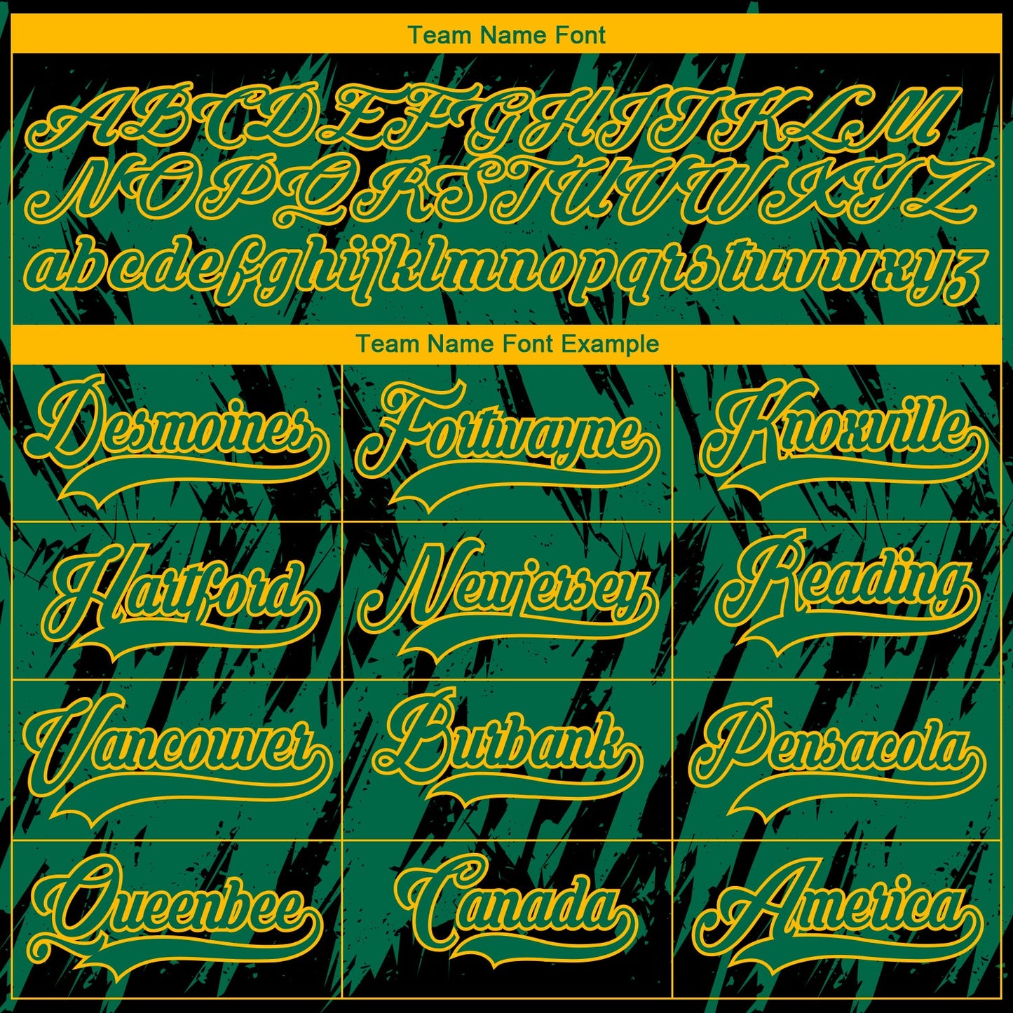 Custom Kelly Green Gold-Black 3D Pattern Splash Art Hockey Lace Neck Jersey view 4