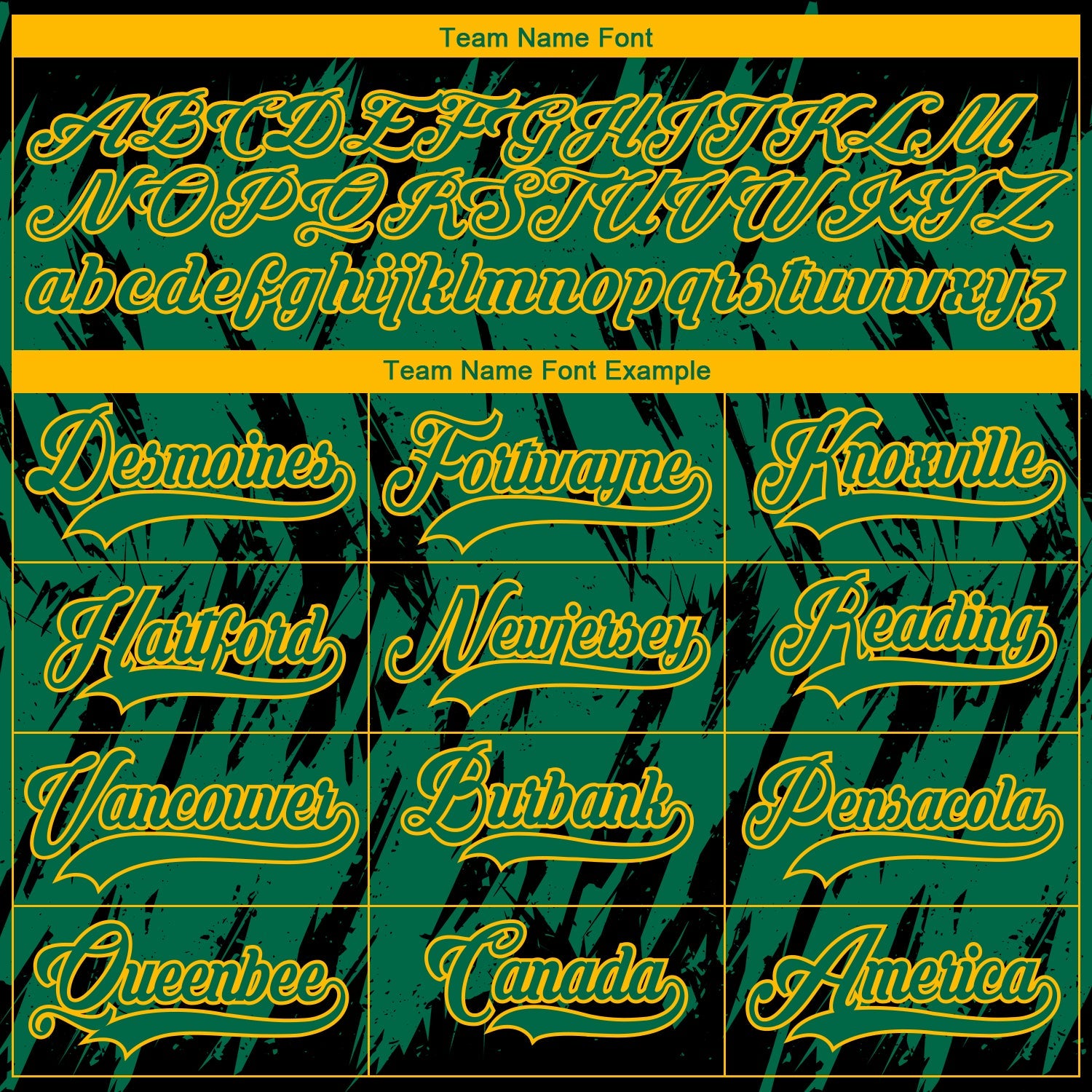 Custom Kelly Green Gold-Black 3D Pattern Splash Art Hockey Lace Neck Jersey view 4