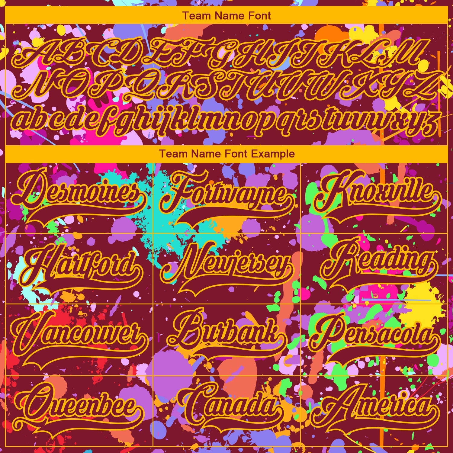 Custom Graffiti Pattern Crimson Gold-White 3D Pattern Splash Art Hockey Lace Neck Jersey view 4