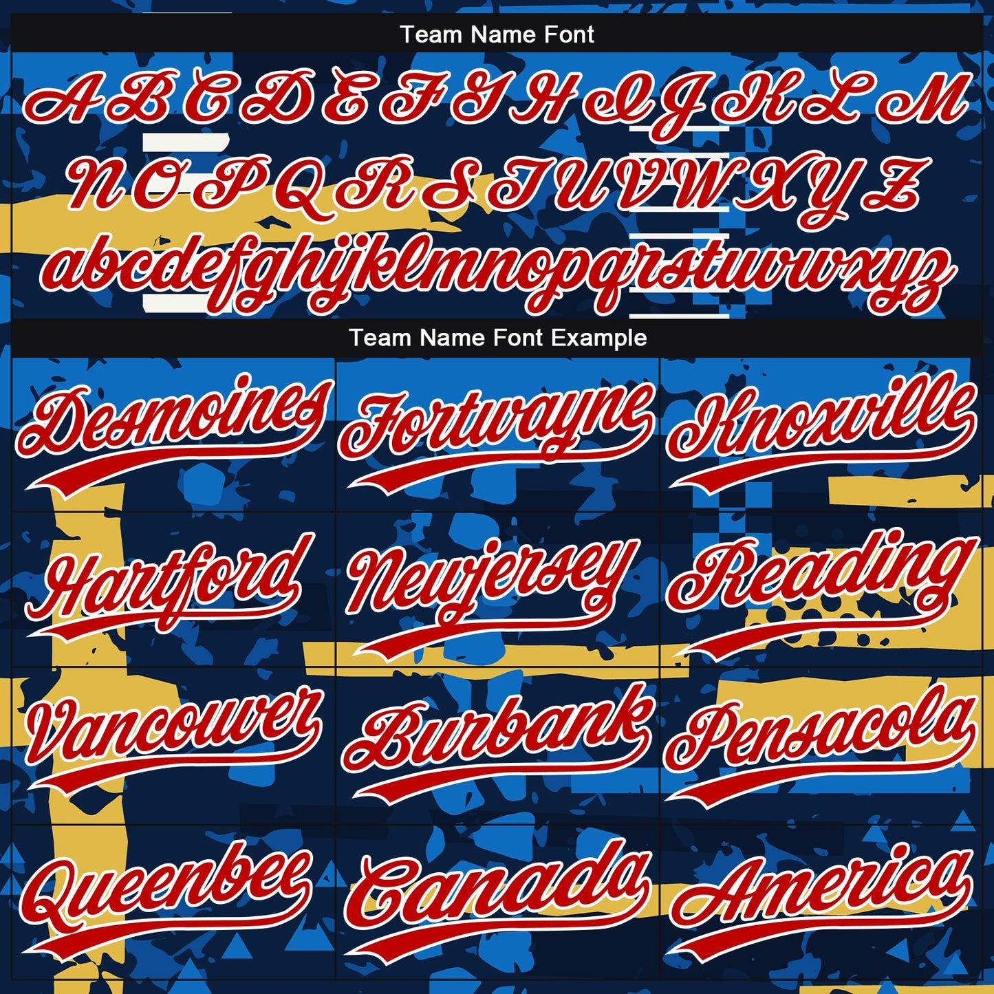 Custom Navy Red-White 3D Pattern Design Authentic Baseball Jersey view 4