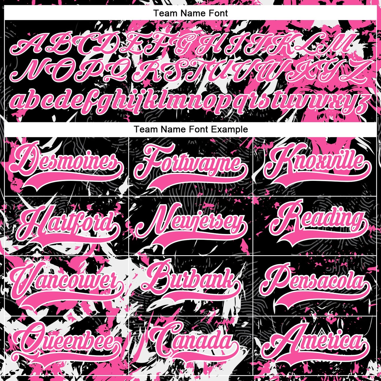 Custom Black Pink-White 3D Fluid Art Splash Hockey Lace Neck Jersey view 4