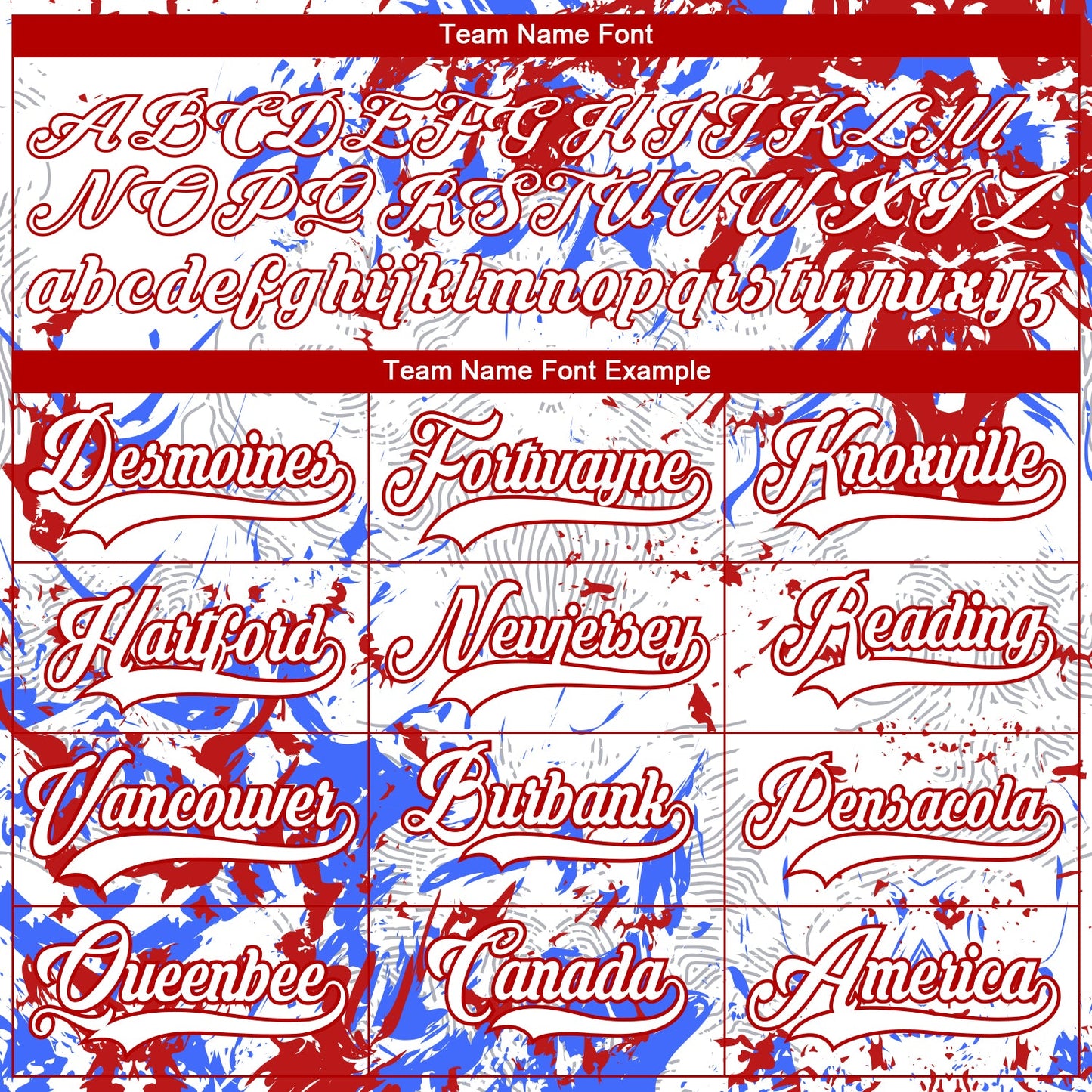 Custom White Red-Royal 3D Fluid Art Splash Hockey Lace Neck Jersey view 4