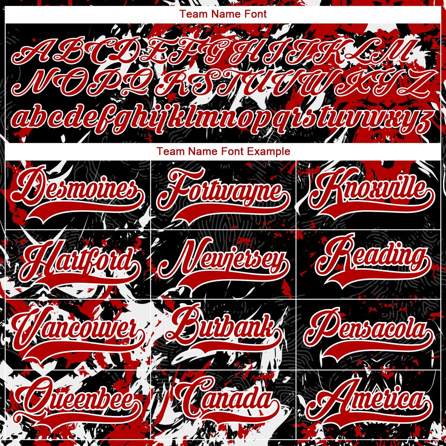Custom Black Red-White 3D Fluid Art Splash Hockey Lace Neck Jersey view 4