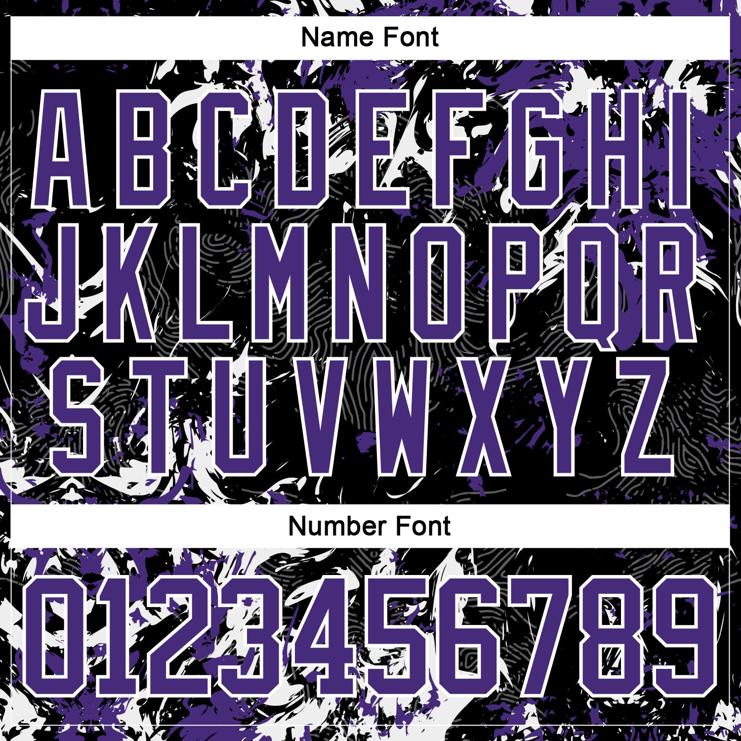 Custom Black Purple-White 3D Fluid Art Splash Hockey Lace Neck Jersey view 5