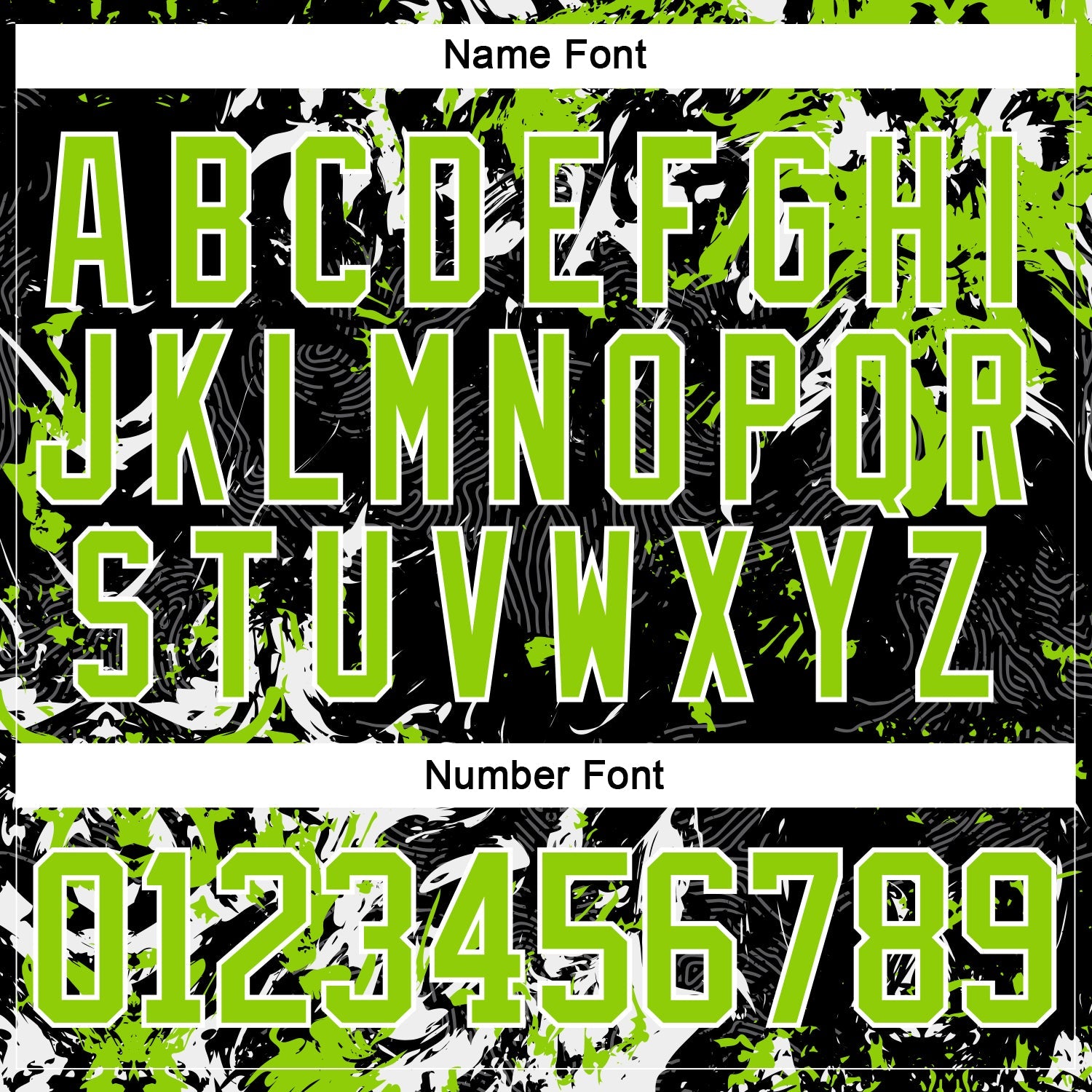 Custom Black Neon Green-White 3D Fluid Art Splash Hockey Lace Neck Jersey view 5