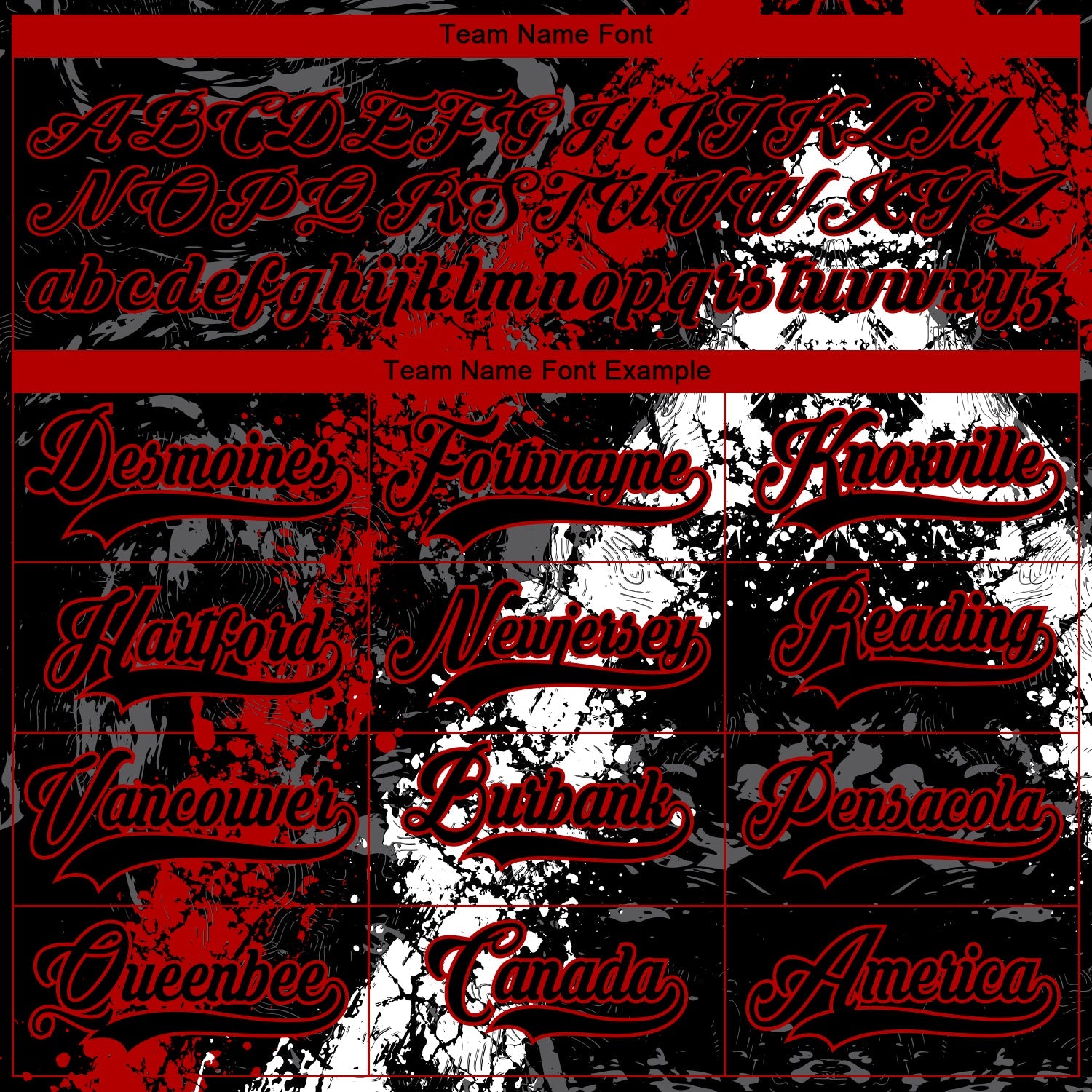 Custom Black Red-White 3D Splash Art Hockey Lace Neck Jersey view 4